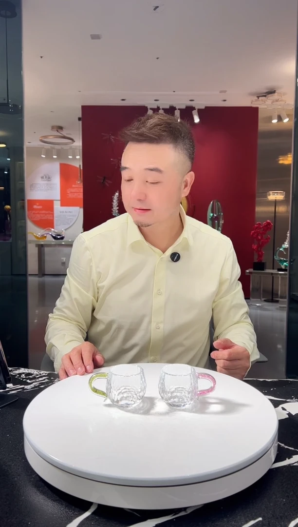 茶宠巴比特美学 粉色青色杯一组