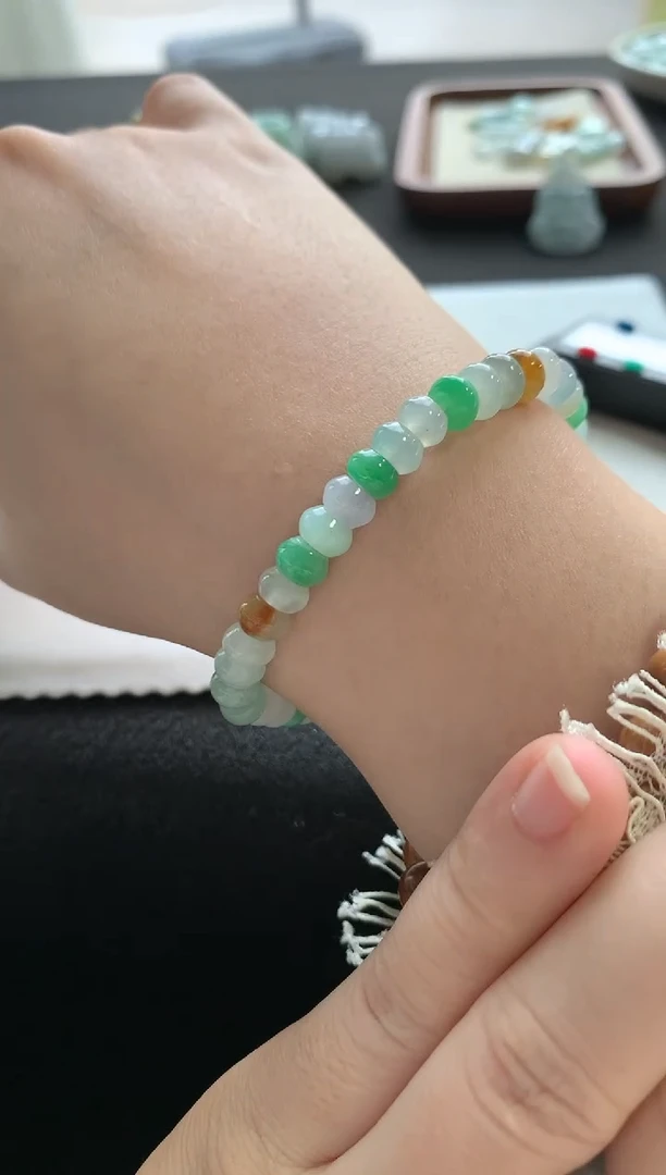 未镶嵌手链翡翠翡翠手串F1566-4