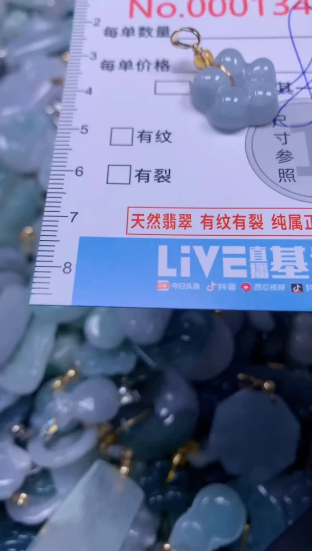 吊坠(不含链)未镶嵌翡翠1340