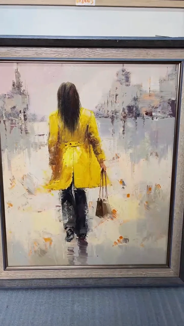 【闪购商品】油画18号 50*60 黄衣-手绘油画