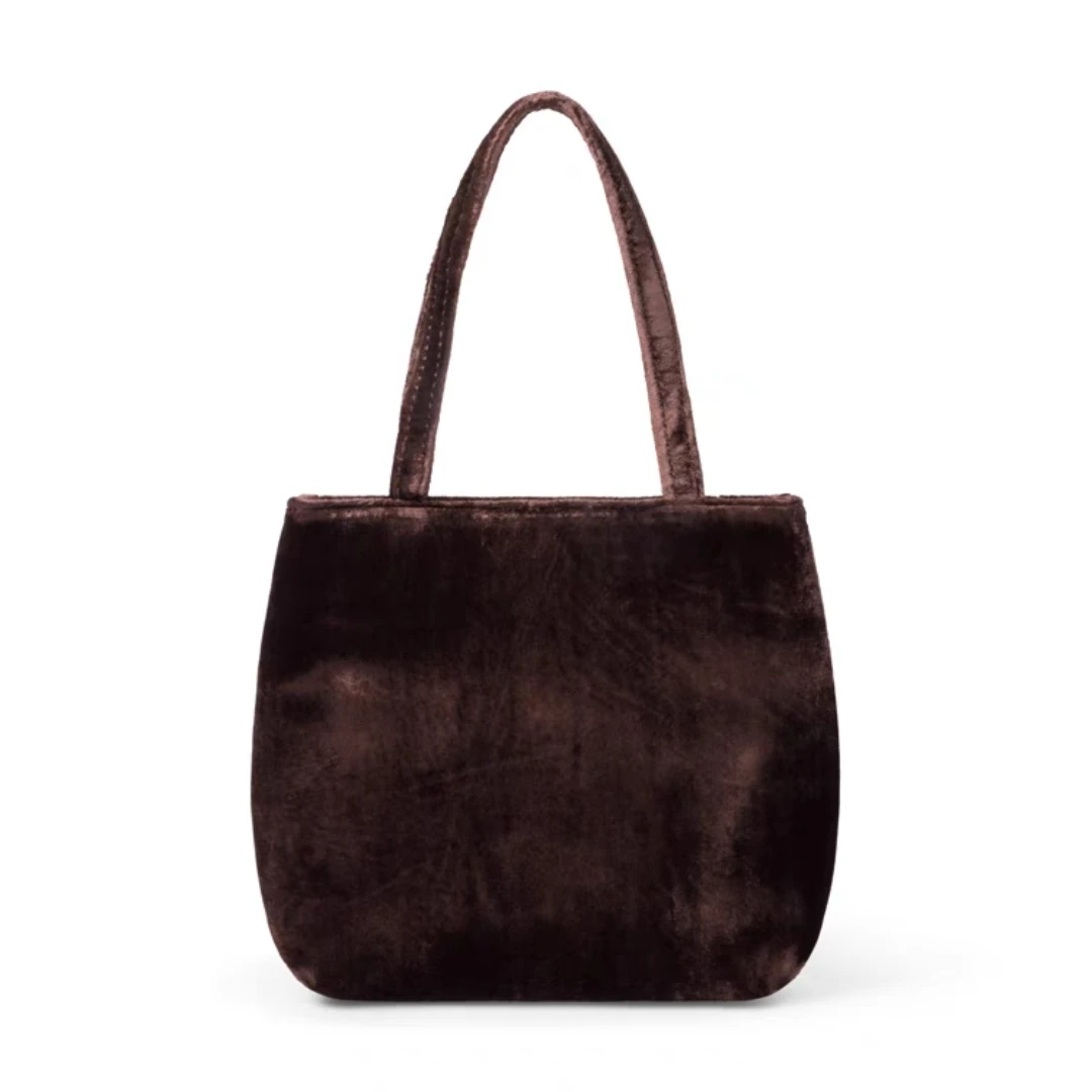 Hai绒面丝绒手提包HAI051000