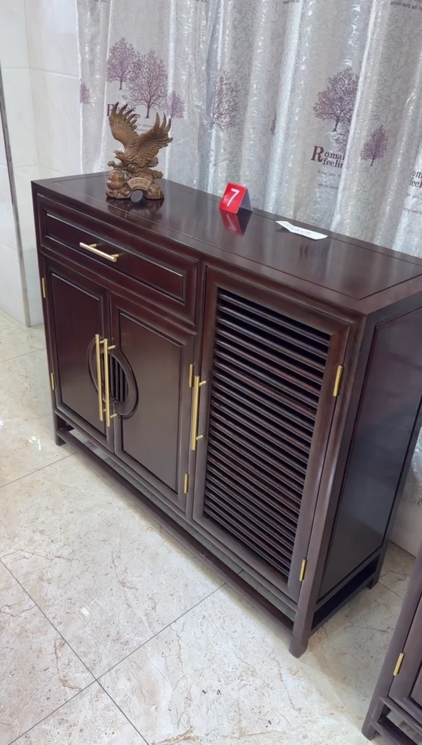 【闪购商品】黑酸枝木类柜类家具非洲酸枝鞋柜