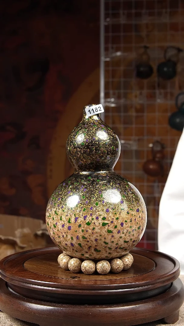 【闪购商品】1182大漆酒葫芦一物一拍【500ml】