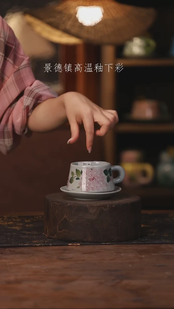 陶瓷景德镇高温釉下手绘陶瓷150