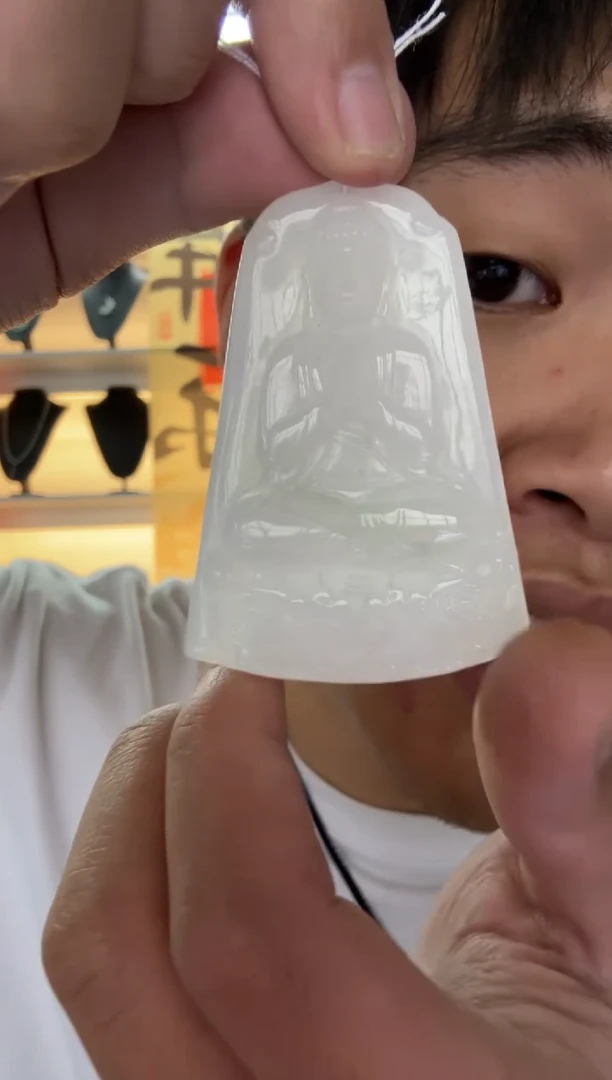 【闪购商品】翡翠颈饰未镶嵌天然翡翠A货孤品一件