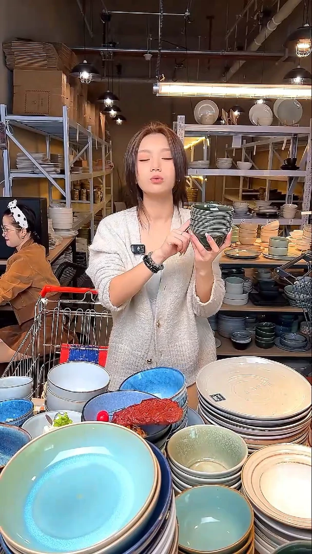 瓷70【瑕疵】外贸尾货窑变釉下彩