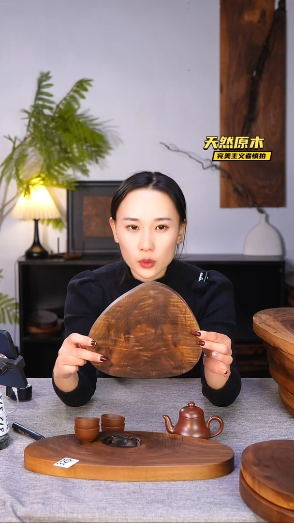 木北美黑胡桃原木.干裂疤结不属于商品质量问题完美主义者慎拍