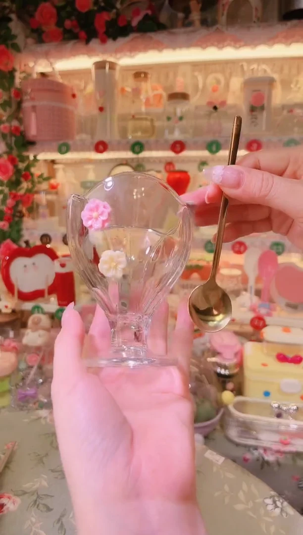 摆件开播福利数量不多，快抢！花瓣甜品杯
