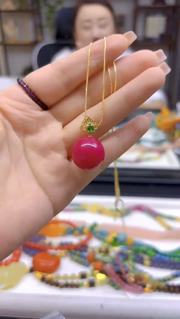 银S925镀金镶嵌苏纪石（舒俱来）吊坠(赠链)DIY款D100