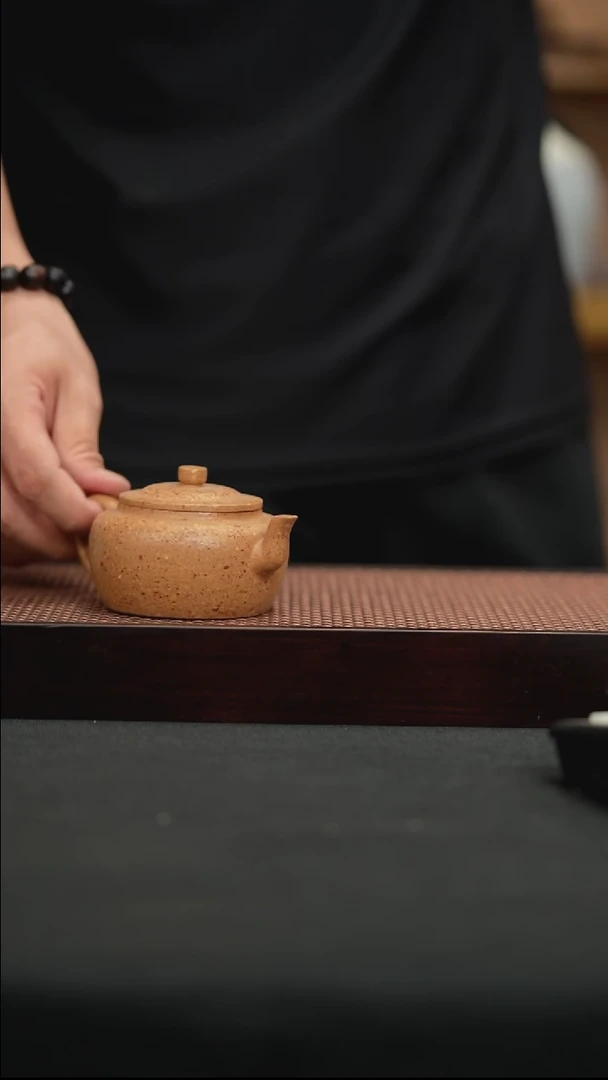茶壶紫砂八目粗砂红降坡笠帽宫灯