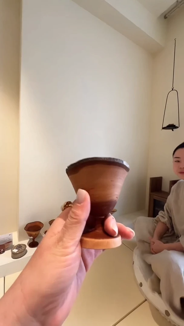 茶道摆件0000作者木头杯子矮8071