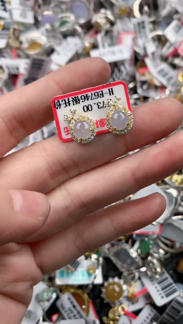 银S925镶嵌戒指翡翠13-13-13   10