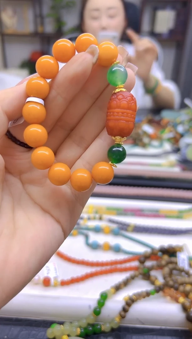 未镶嵌蜜蜡手链DIY款S798