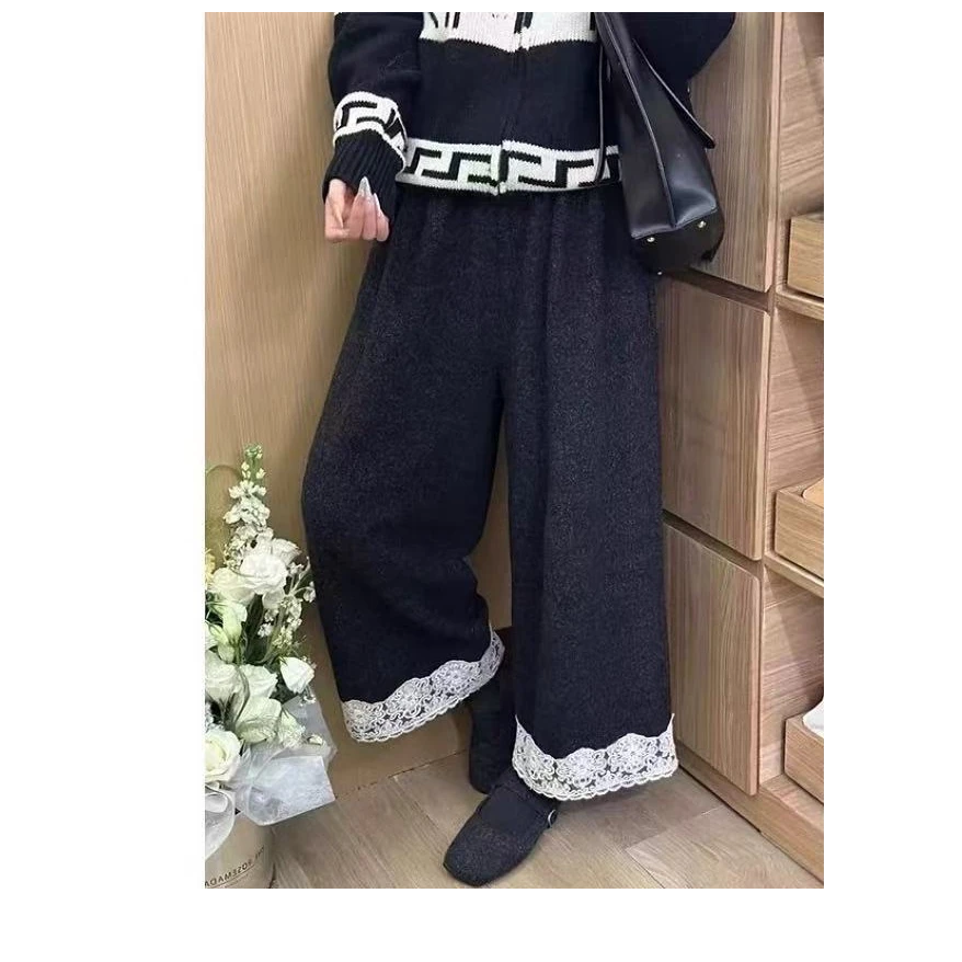 杨茹家8868时尚花边蕾丝裤子