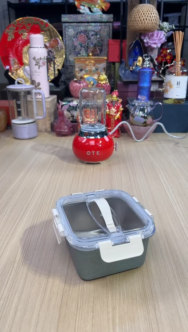 【年终福利】66态极纯钛方形保鲜盒-蓝色
