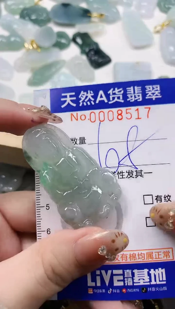 颈饰未镶嵌翡翠淡*！天然A货翡翠