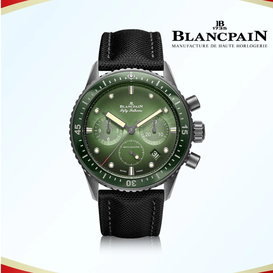 99新 Blancpain 五十噚5200极光绿/43mm公147500