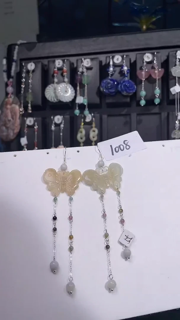 银S925镶嵌耳饰紫晶喜欢拍