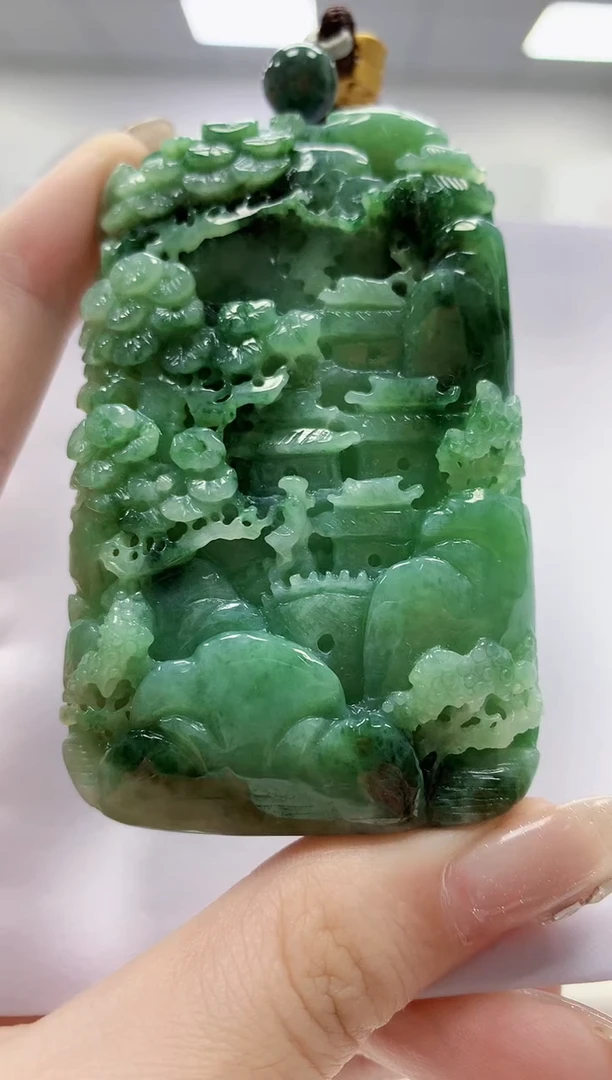 未镶嵌定制翡翠4812jw-毛货挂件41