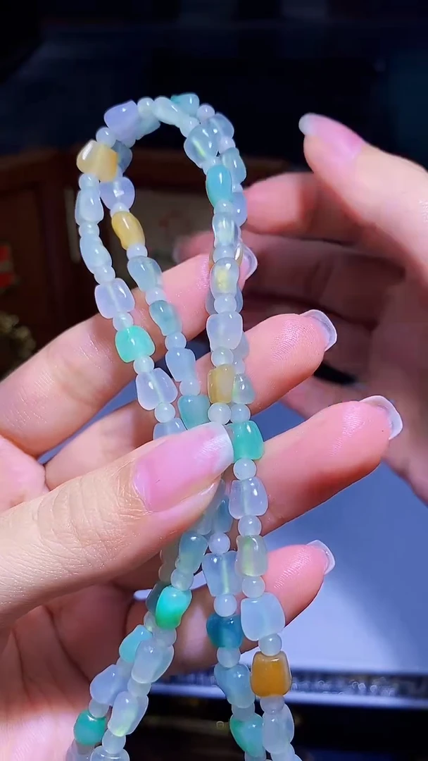 未镶嵌定制翡翠KK翡翠毛货吊坠-25