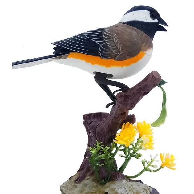 鸟摆件家中创意客厅书房茶桌能动能叫可作家居卧室装饰礼物摆设