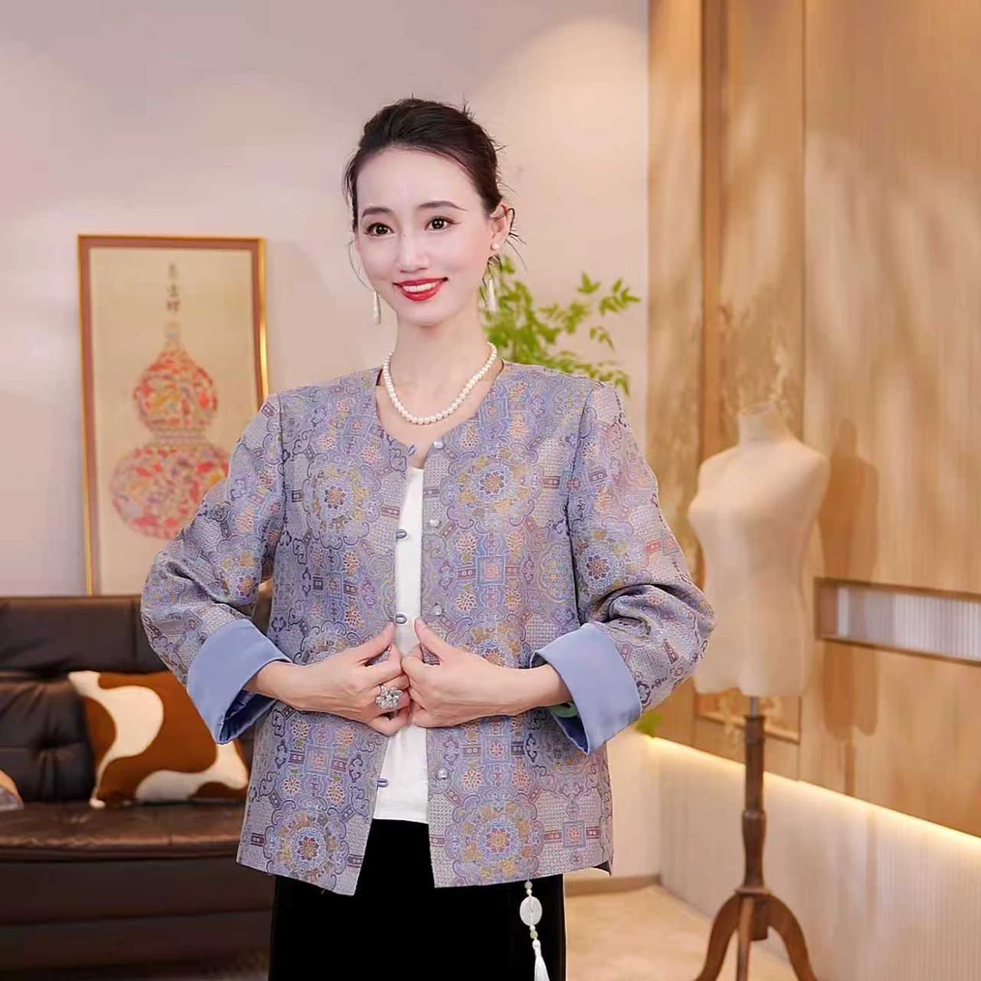 早秋新款女士短款气质百搭休闲装外套JX0148