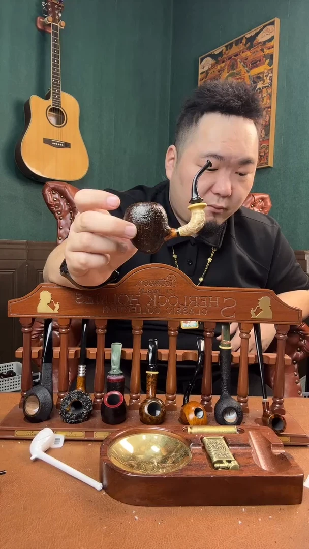 石楠木木雕款意大利进口石楠木烟斗