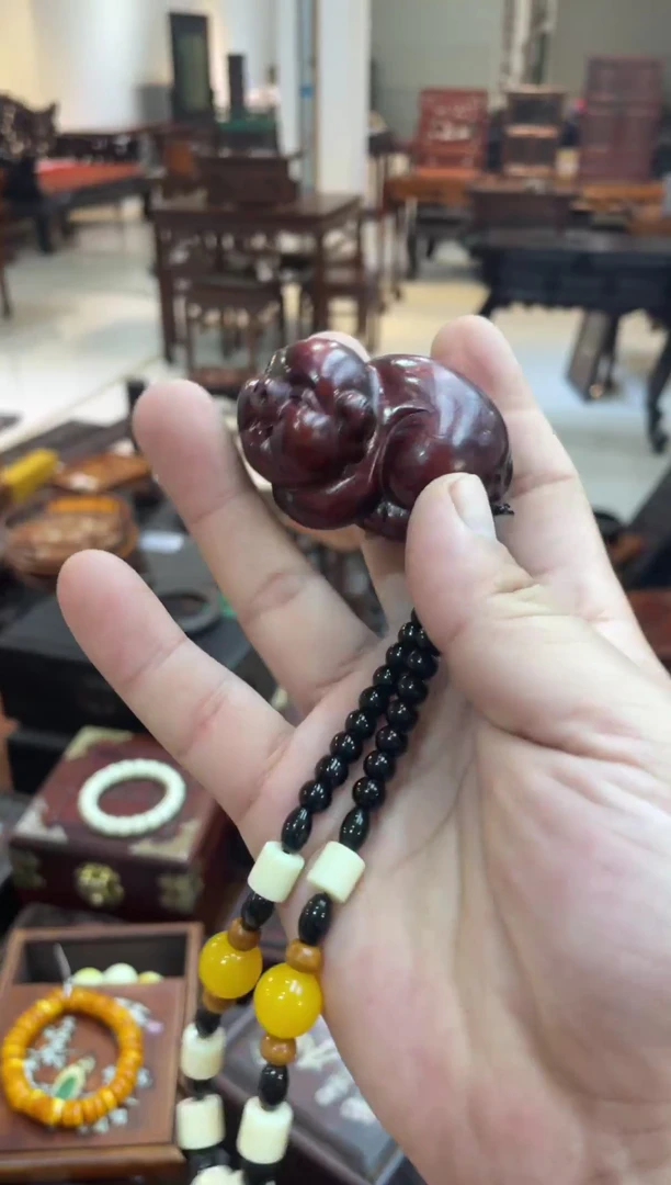 木紫檀小猪把件啊
