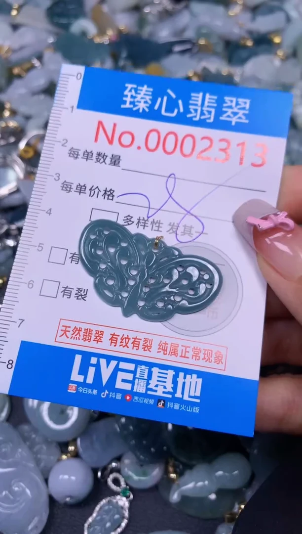 【闪购商品】翡翠颈饰未镶嵌含绳0002313