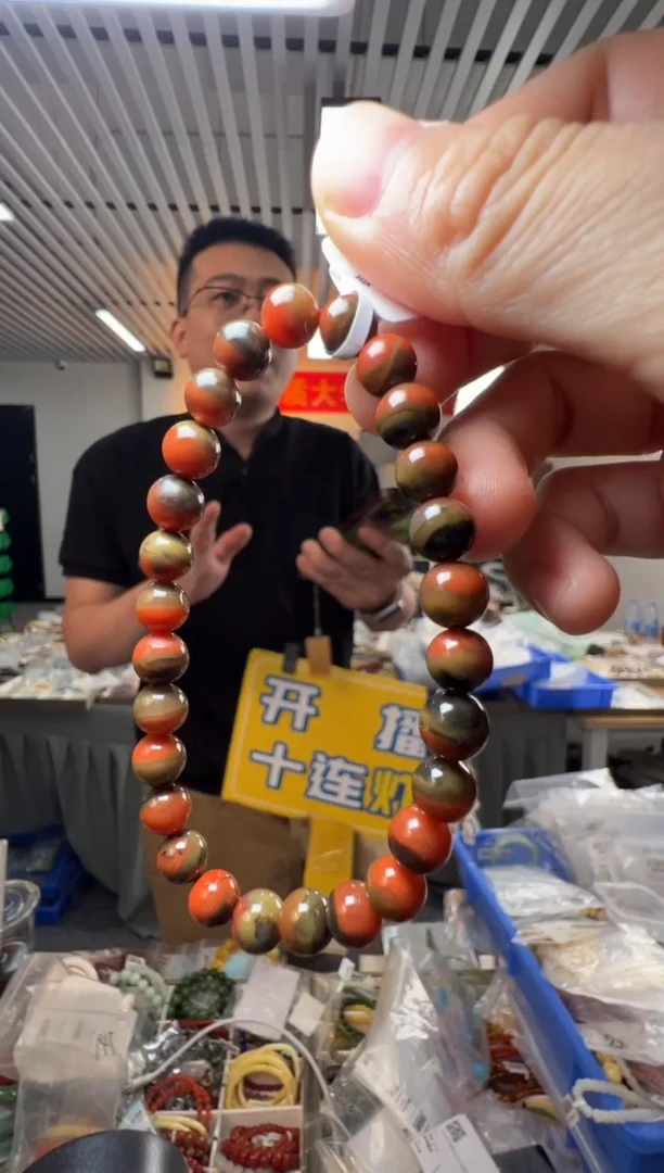 未镶嵌手串南红玛瑙约7mm包浆南红单圈手串