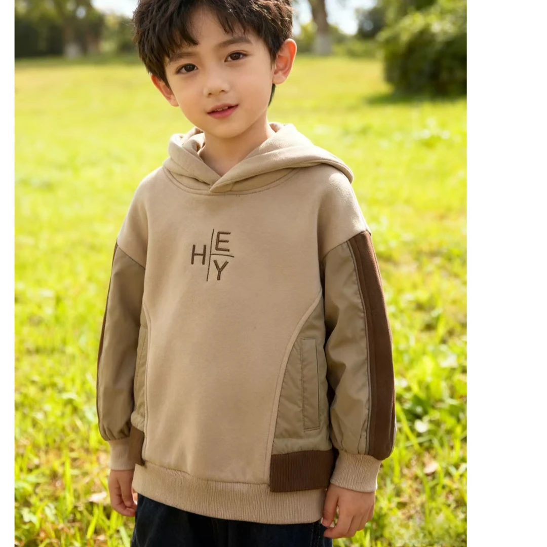 A7-1031生儿童秋冬加内衬连帽卫衣(42205)