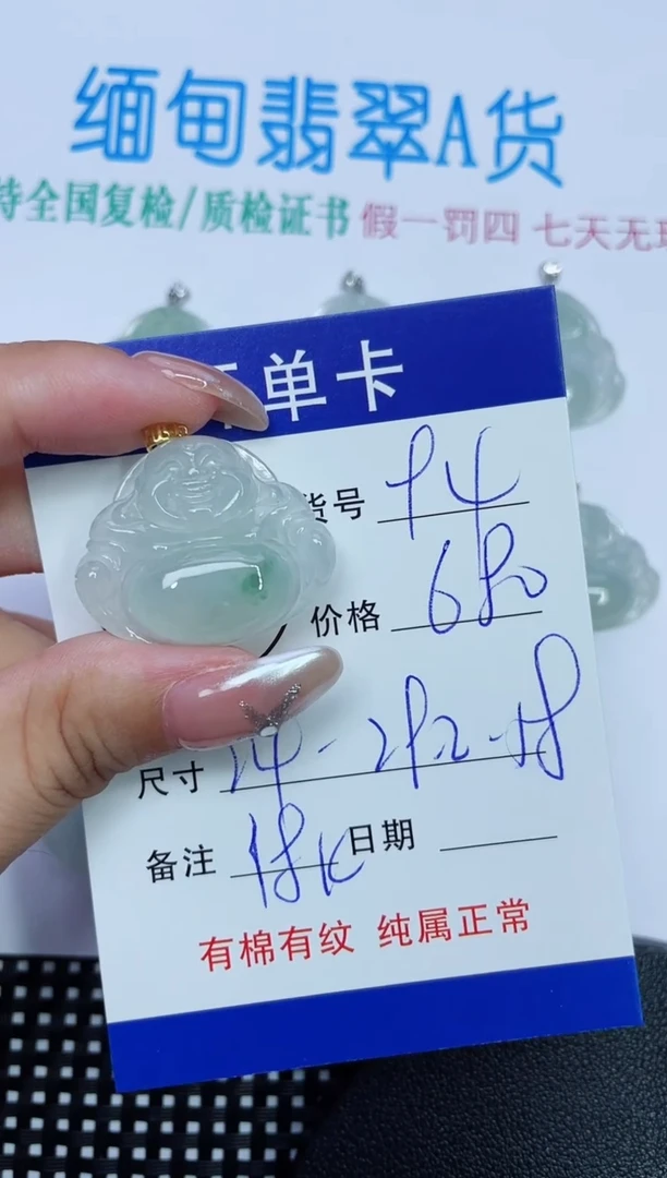 翡翠未镶嵌吊坠(赠链)94
