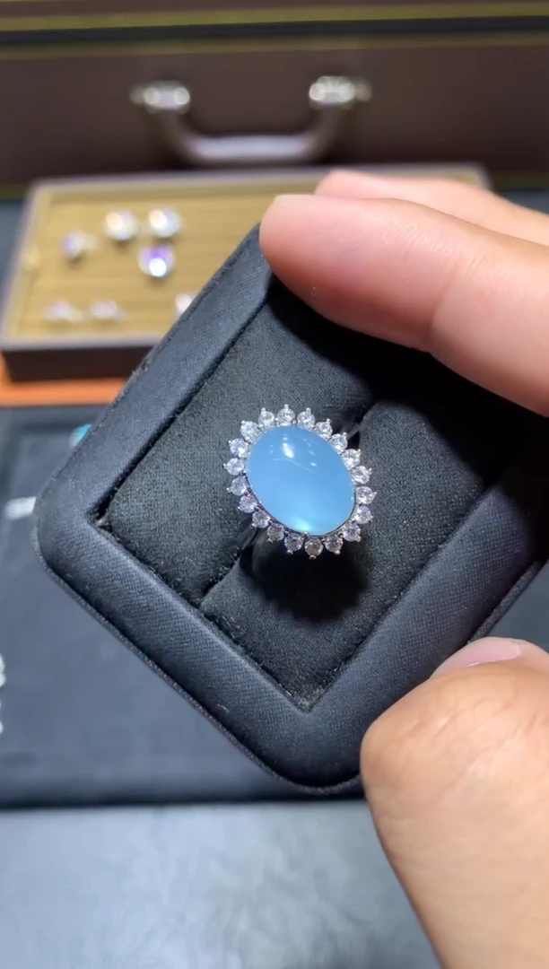 未镶嵌戒圈海蓝宝石Q122【多样性发其一】