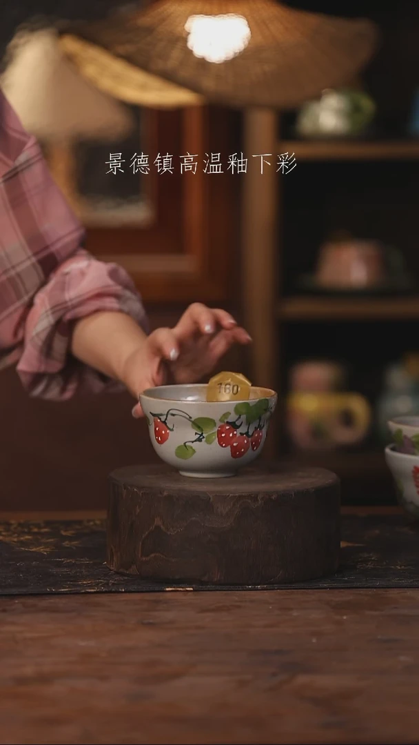 陶瓷景德镇高温釉下手绘陶瓷130