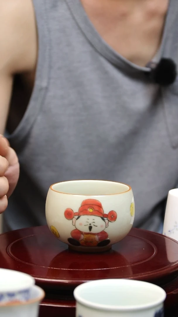 景德镇高温瓷禅定小财神