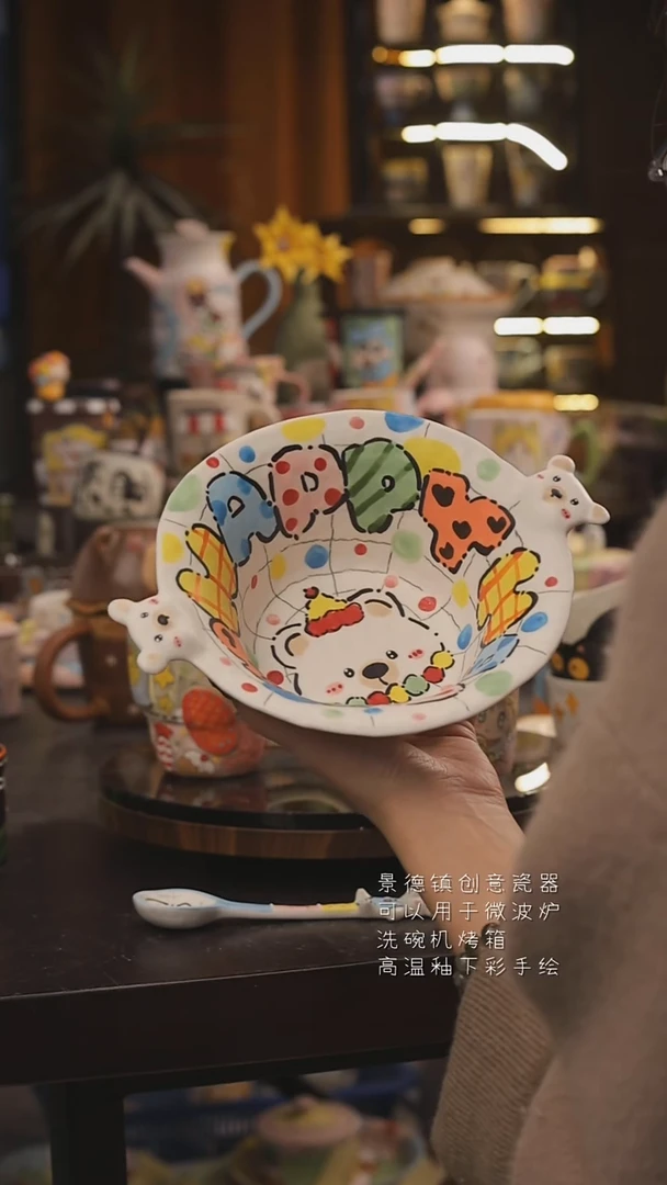 景德镇釉下彩绘设计师款式陶瓷