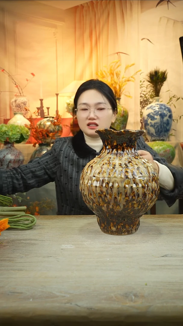 高30口14陶瓷花瓶花器
