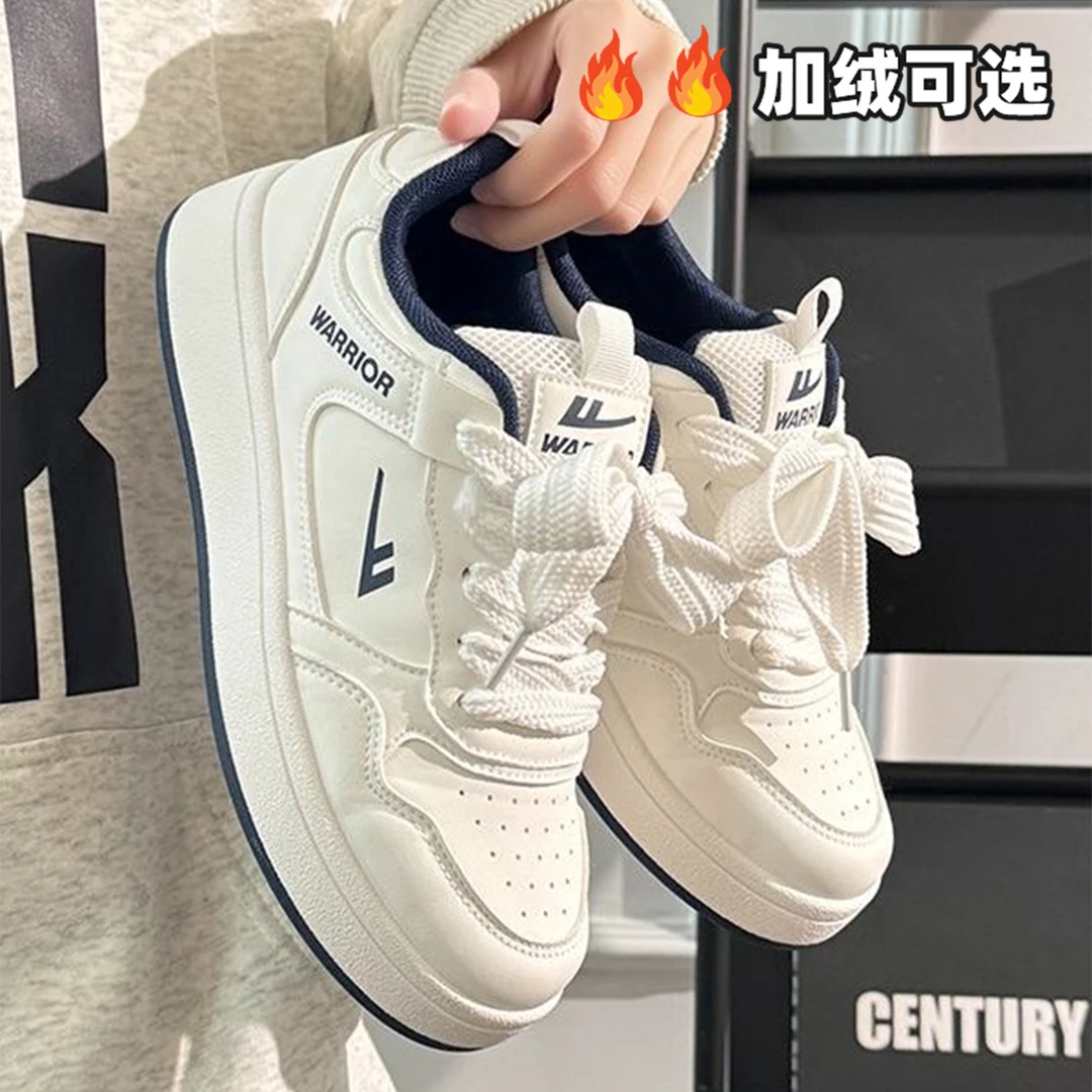 回力爆款情侣小白鞋男女2025春季新款休闲板鞋厚底百搭运动休闲鞋