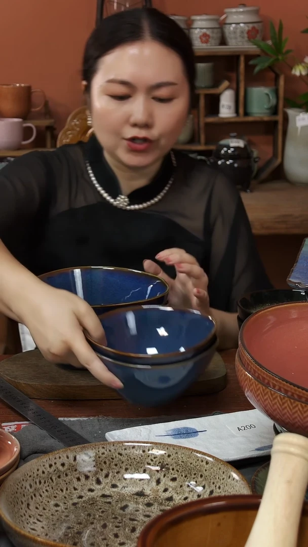 陶瓷3628陶瓷异形碗2件套微瑕