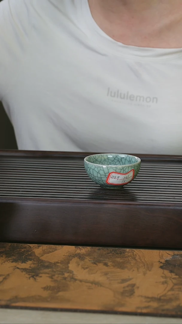 摆件望瓯陶溪川哥窑开片杯75cc