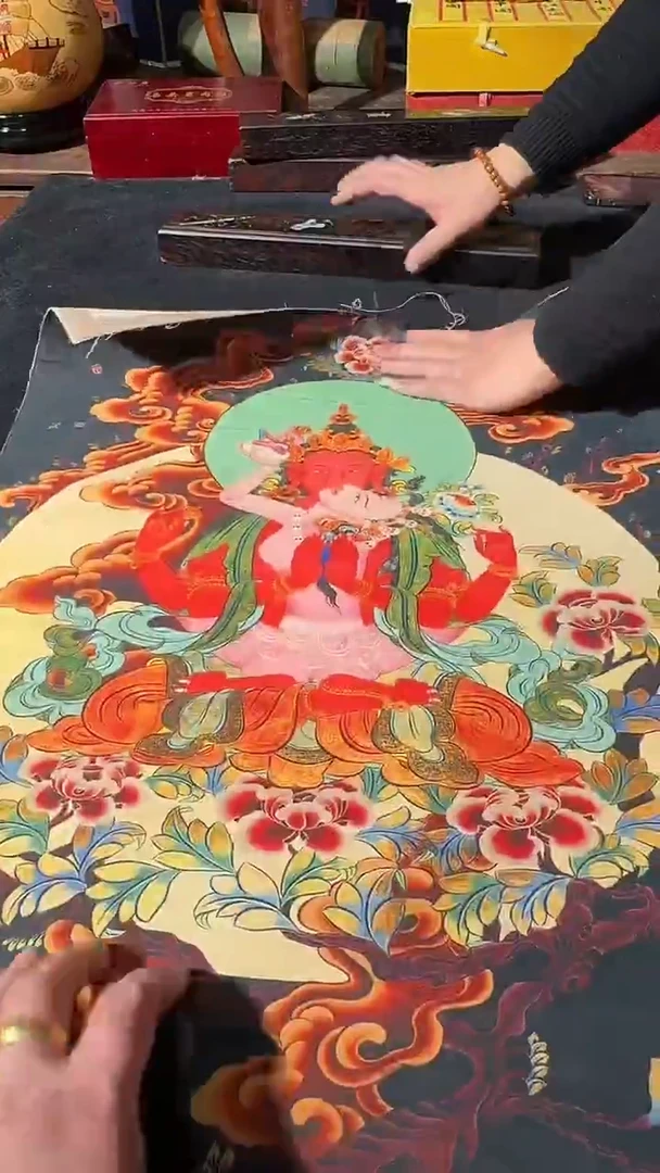 卷轴画藏式珍藏彩绘艺术馆6