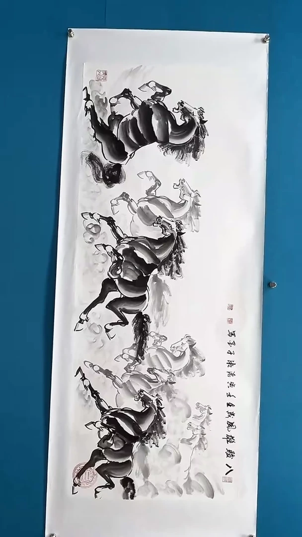 【闪购商品】绘画邓志标骏马系列14