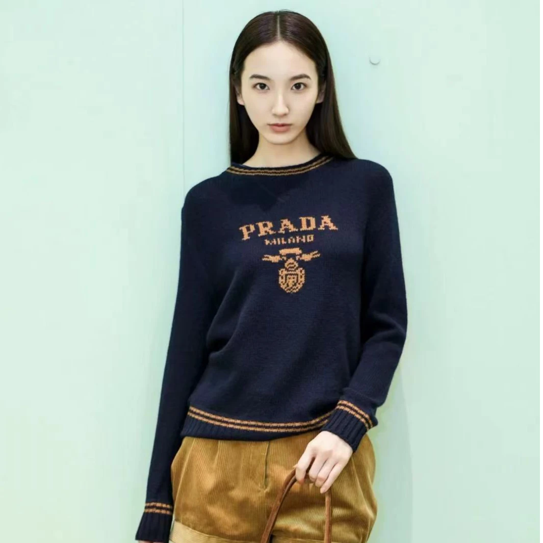 全新未使用 Prada/普拉达 PRADA早秋新款字母毛衣 不支持七天