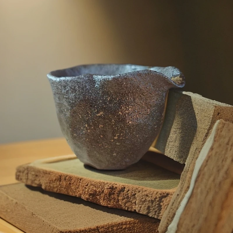 回流个性手捏公道杯 纯手日式 茶道 分茶 创意大容量 纯手工