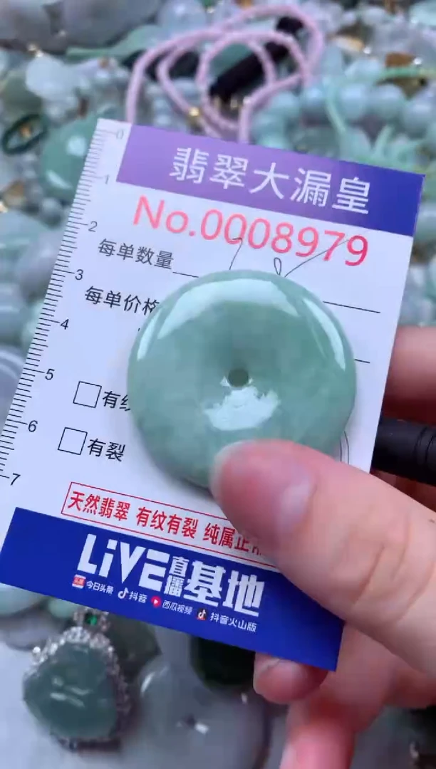 翡翠未镶嵌吊坠(不含链)8979