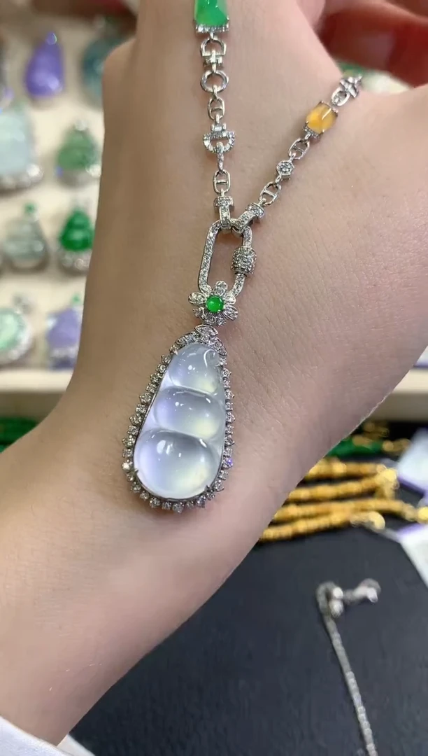 套链18K金镶嵌翡翠秋日珠宝W81