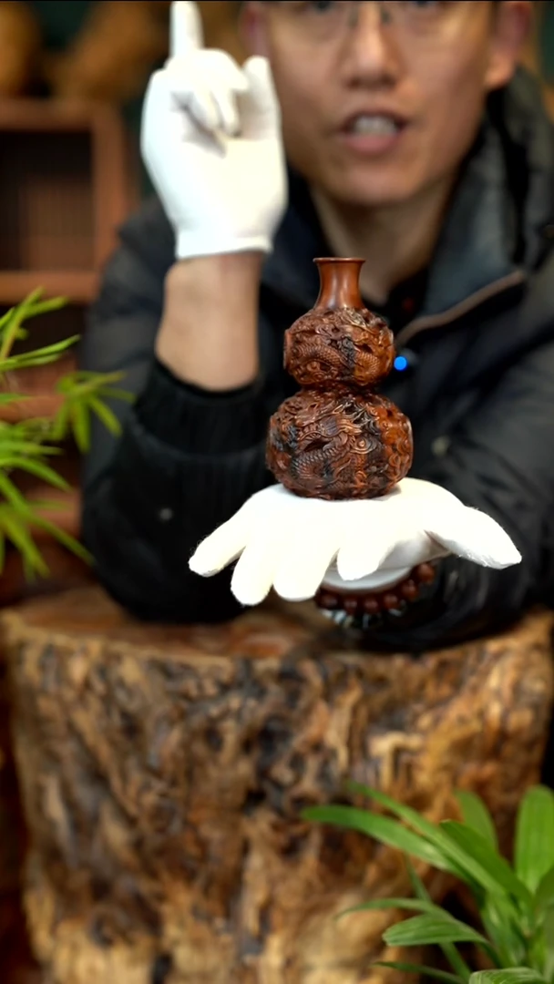 木雷击枣木盘龙葫芦