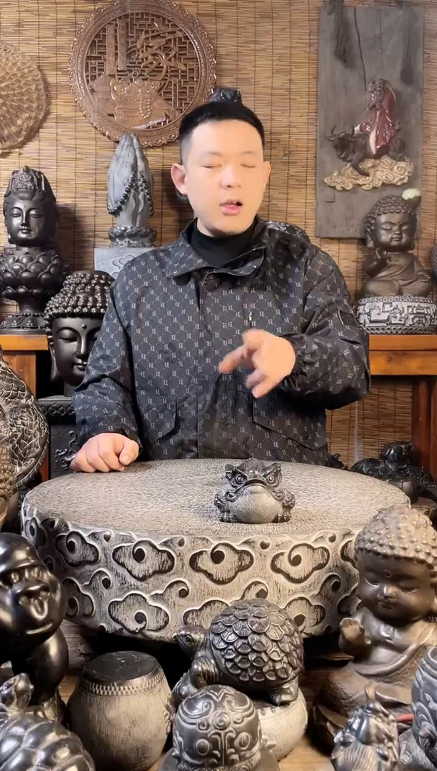 【闪购商品】10金蟾天然青石雕刻