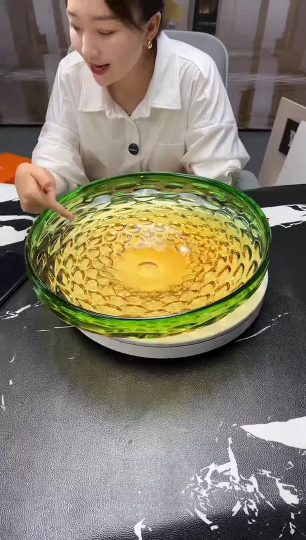 茶宠孔雀纹果盘 大号