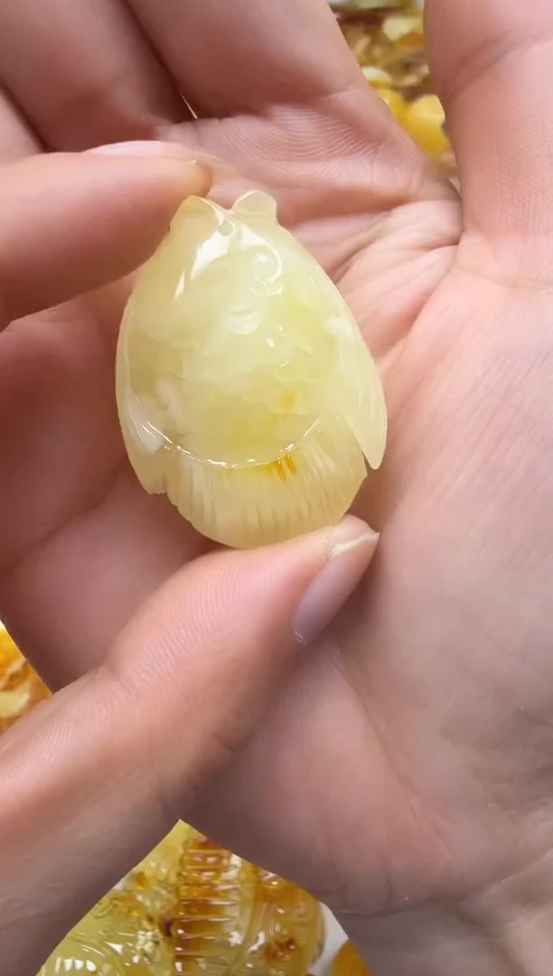 裸石琥珀未镶嵌如图